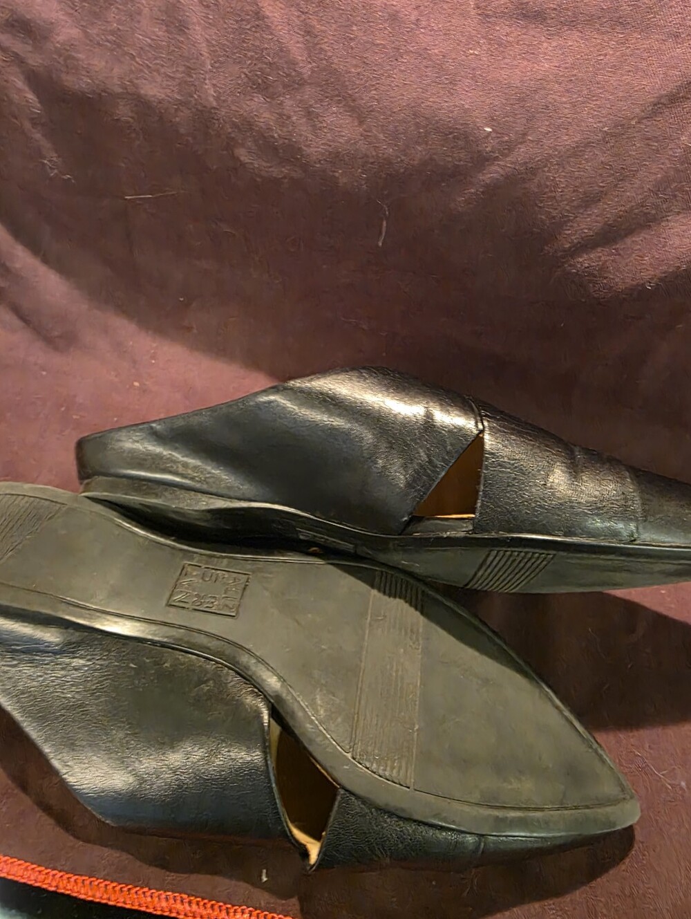 Naturalizer Simonette Leather Flat Mule Black Size 7 - Picture 5 of 5